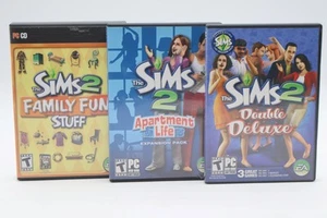 The Sims 2 Double Deluxe Lot with Expansion Packs for PC Computer Video Games #2 - Picture 1 of 3
