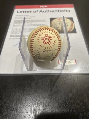 1987 All Star Game Oakland Signed Baseball Auto Tony Gwynn Ozzie Smith ROMLB - Image 1 of 4