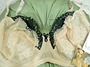 Felina UNIQUE MOMENTS Nude Sheer Floral Embroidered Cup UW Lace Bra 36DD, NWT - Picture 1 of 9