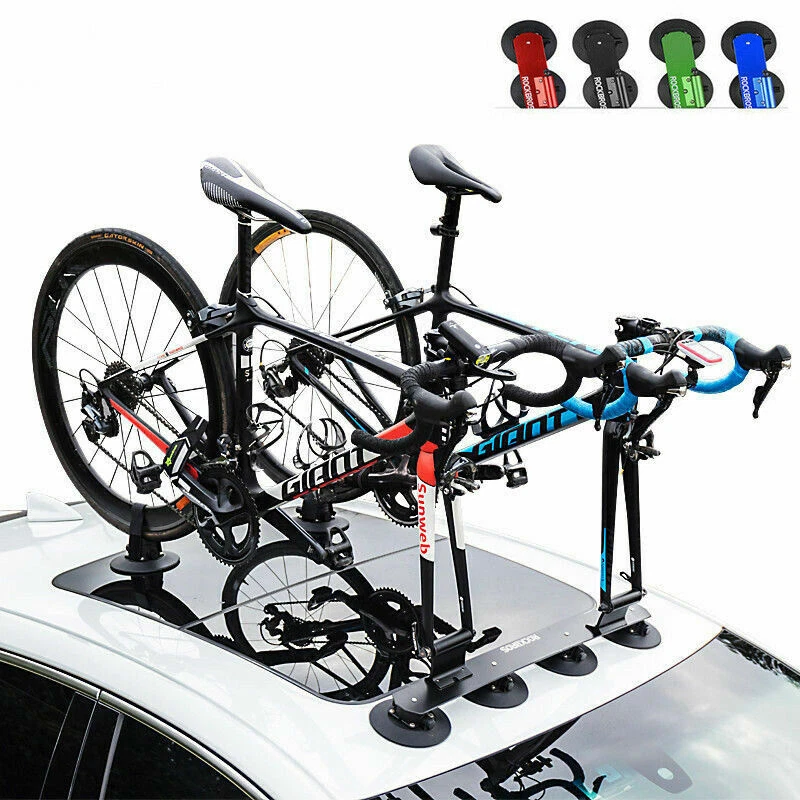 ROCKBROS Portabicicletas Portaequipajes de Techo Montaje Rápido Ventosa para 1-3 Bicicletas - Imagen 1 de 4