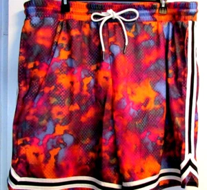 NEW Men's XL (40-41) Stretch Waist Multicolor Tie String Shorts By No Boundary - Picture 1 of 6
