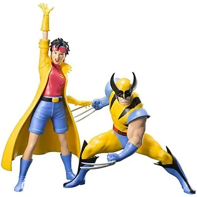 Kotobukiya Marvel Universe X?Men '92 Wolverine & Jubilee Two Pack Artfx+ Statue - Image 1 of 4