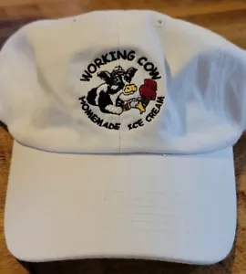 Helado casero de vaca de trabajo 100 % algodón marca Hit Wear OSFA • Sombrero de papá • Blanco - Imagen 1 de 5