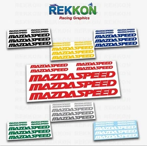 MAZDA SPEED 3 5 6 CX7 RX8 RX7 MazdaSpeed Vinyl Stickers Decals Emblems Die Cut - Picture 1 of 8
