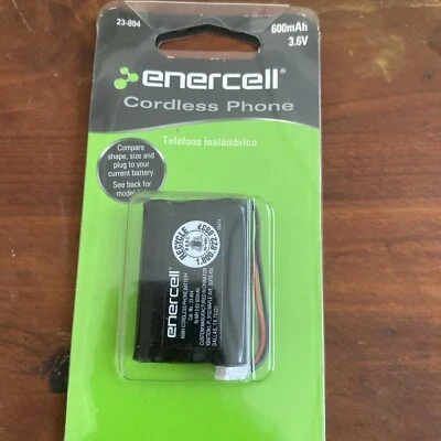 Nueva Batería de Teléfono Inalámbrico Enercell 600mAh 3.6V Ni-MH 23-894 Foto 1 de 4