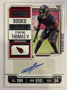 2023 Panini Contenders - Rookie Ticket #214 Starling Thomas V (AU, RC) - Picture 1 of 2