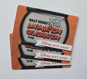 1 DISNEY WDW ANIMATION CELEBRATION PIN EVENT LOGO EXCLUSIVE GIFT CARD NO VALUE - Picture 1 of 1