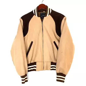 Giacca cappotto lana vintage JC Penney taglia media marrone full zip anni 80 - Foto 1 di 13