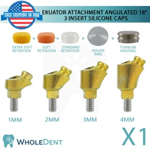 Accesorio ecuador angulado X1 pilar 18° 3 tapas de silicona herramientas dentales - Imagen 1 de 3
