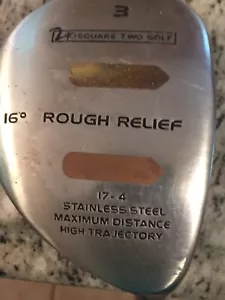 Square Two Rough Relief 3 Fairway Wood 16 Degree Graphite Senior Flex 42.5” - Picture 1 of 6