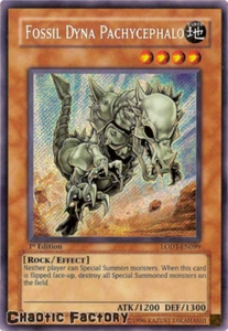 YUGIOH Fossil Dyna Pachycephalo - LODT-EN099 - Secret Rare 1st edition NM - Imagen 1 de 1