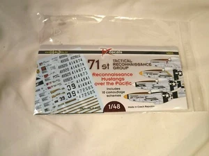 1/48 DK Decals Waterslide 71st Tactical Recon Group Mustangs Over Pacific #48033 - Picture 1 of 4