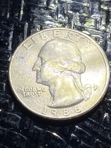 1986 QUARTER ERROR COIN FILLED IN P MINT MARK - Picture 1 of 4