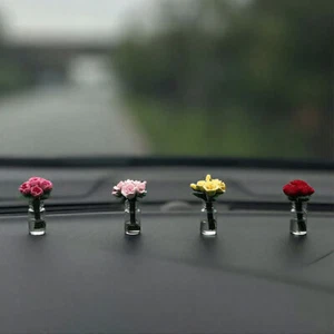 Dainty Roses Car Center Console Window Ornament Ladies Personality Beautiful - Bild 1 von 12