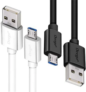 Micro USB Cable,2Pack Extra Long Android Charger Cable 10Ft 6Ft, EnduringFast... - Picture 1 of 7