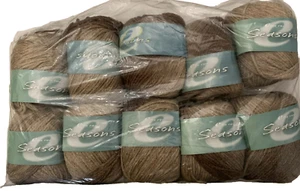Ella Rae Seasons Color 02 Wool Acrylic Yarn 3.5oz Skein Browns Lot 0f 10 - Picture 1 of 7
