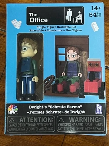 🔥The Office Single Figure Dwight's Schrute Farms Buildable Set PhatMojo NEW Cover