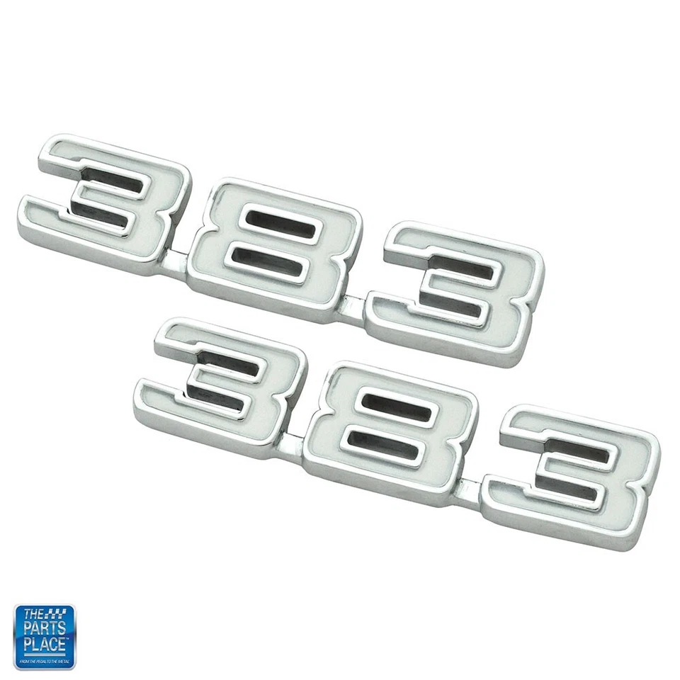 Chevrolet Camaro 1969-1974 Nova 383 par de emblemas de guardabarros Foto 1 de 1