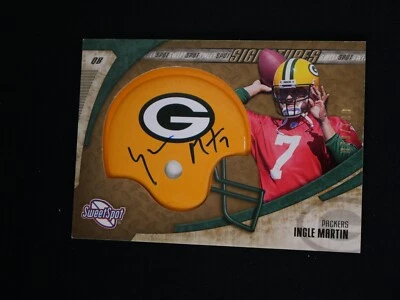 INGLE MARTIN 2006 SWEET SPOT FOOTBALL SIGNATURES GOLD AUTO /100 GREEN BAY - Image 1 of 2