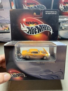 Hot Wheels 2000 sellado 100 % caja negra Pro Street Camaro edición limitada - Imagen 1 de 1