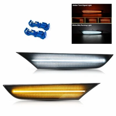 Luz marcadora lateral LED DRL para Infiniti G35 2003-2006 sedán conmutación secuencial trasera Foto 1 de 4