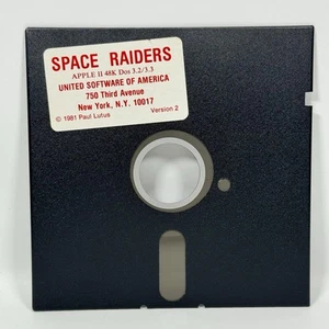 Space Raiders Apple II Vintage Software Game USA Oprogramowanie 1981 - Zdjęcie 1 z 3