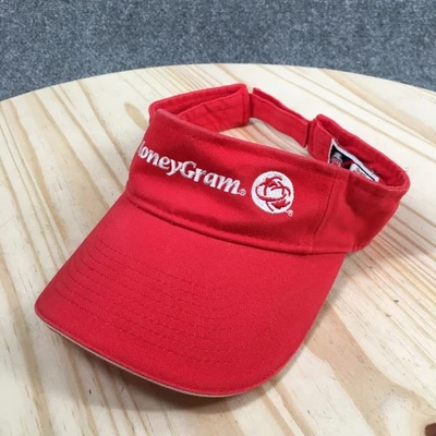 Sombrero Visera MoneyGram Otto Unisex Rojo OS Ala Curvada Ajustable Logo Bordado Foto 1 de 4