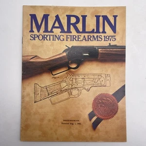 1975 Marlin Sporting Firearms Catalog Vintage Paperback - Picture 1 of 4
