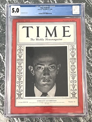 SALVADOR DALI Surrealist TIME MAGAZINE Dec 14 1936 CGC 5.0 Collectors Issue RARE - Image 1 of 3