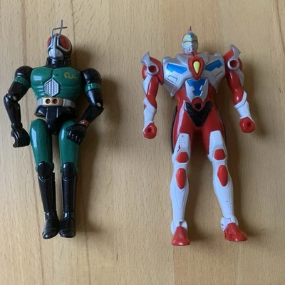 Vintage Gridman Hero Beetleborg Masked rider Action 2 Spielfiguren 90er - Bild 1 von 4