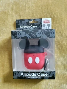 Disney Mickey Mouse Ears/Body Airpods Generation 1 & 2 Silicone Storage Case New - Picture 1 of 3