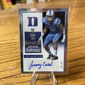 2016 Contenders Draft Picks College Bowl Ticket /99 Jeremy Cash Rookie Auto RC - Bild 1 von 2