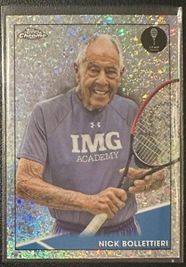 Nick Bollettieri 2021 Topps Chrome Tennis Mini Diamond Refractor 077/125