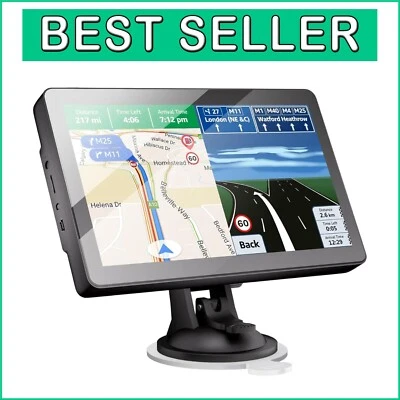 9-Inch Truck GPS Navigator with 2025 Maps & Real Voice Turn-By-Turn Directions - Image 1 of 4