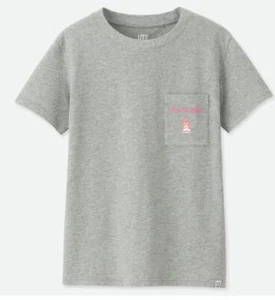 Uniqlo x Nintendo Women's T-Shirt Medium Gray Princess Peach UT Series Mario New - Picture 1 of 6