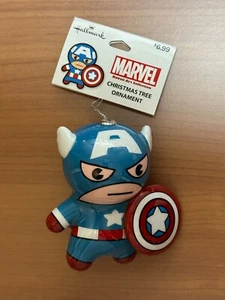 Hallmark Weihnachtsschmuck - Marvel Captain America - mehrfarbiges Marvel Etikett - Bild 1 von 2
