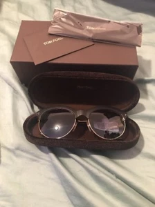 Tom Ford Angela TF438 05P FT0438 53/18 Neu GOLD SCHWARZ Authentische DAMEN SONNENBRILLE - Bild 1 von 7