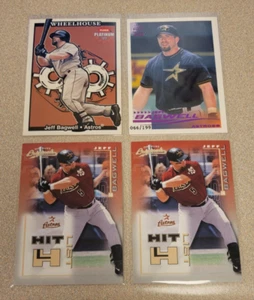 LOT OF 4 JEFF BAGWELL BASEBALL CARDS PACIFIC HOLOGRAPHIC PURPLE SP/199 HITLIST - Picture 1 of 2