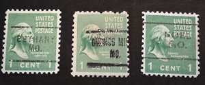 3 - 1938 US Stamps Scott Nos. 804 Precancels - Used - Missouri - Picture 1 of 2