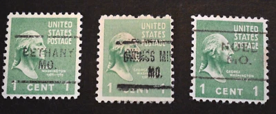 3 - 1938 US Stamps Scott Nos. 804 Precancels - Used - Missouri - Image 1 of 2