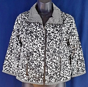 Ruby Rd. Lightweight Dalmatian Print Jacket Size 4P - Picture 1 of 5
