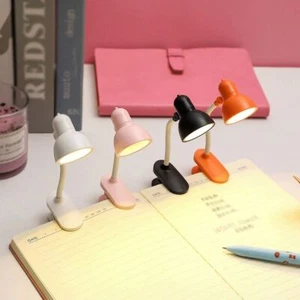 Ornament Eye Protection Desk Lamp with Clip Bedside Study Lamp Mini Table Lamp - Picture 1 of 7
