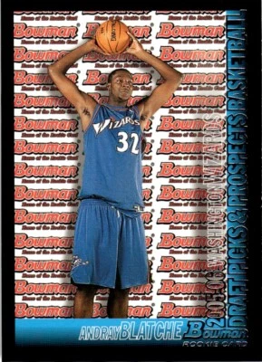 2005-06 BOWMAN DRAFT PICKS AND PROSPECTS Andray Blatche Washington Wizards #126 - Image 1 of 2