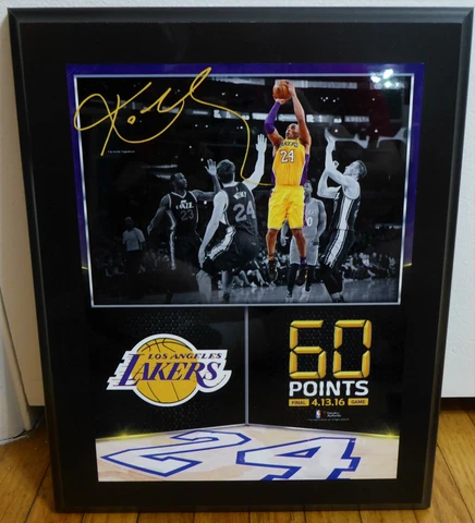 Kobe Bryant 10.5" x 13" 60 Point Final Game Plaque Lakers NBA Licensed 4.13.2016 Cover