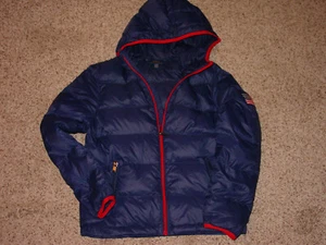 Polo Ralph Lauren Blue Puffer Full Zip Youth Jacket with Hood! Size L (14-16) - Picture 1 of 11