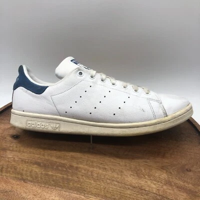 Adidas Hombres 11 Original Stan Smith Informal Correr Blanco Azul Tenis Zapato CQ2208 Foto 1 de 4