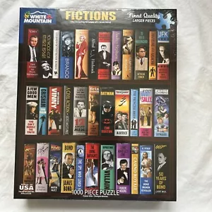 White Mountain FICTIONS Books 1000 Large Pieces Jigsaw Puzzle Scott Nicol 24x30 - Picture 1 of 4