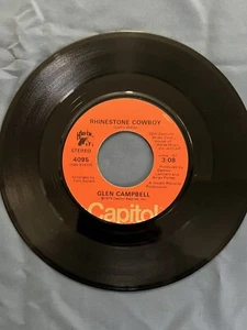 Glen Campbell Rhinestone Cowboy / Lovelight 45 RPM, VG+ - Picture 1 of 2