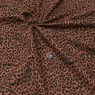 Animal Guepardo Tigre Imitación Cierva Gamuza Tela Ropa Chaqueta Faldas Pantalones Zapato 58"w Foto 1 de 3