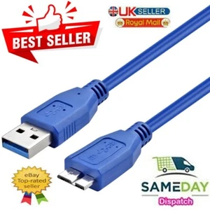 New USB 3.0 A to Micro B Cable Seagate Backup Plus Portable Hard Drive UZZU2 - Picture 1 of 11